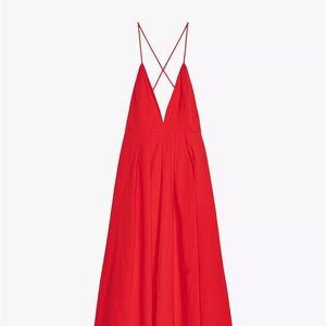 Zara NWT Red Open Back ZW Collection Sz Small Dress